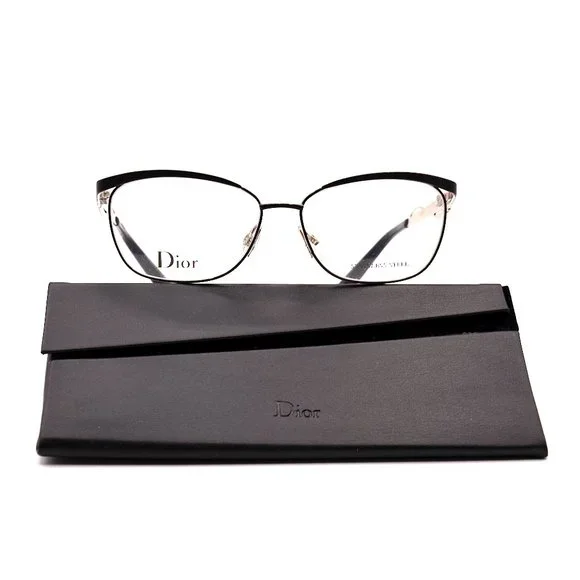 CHRISTIAN DIOR CD3783 0G8Q BLACK MATTE SILVER AUTHENTIC EYEGLASSES - Picture 5 of 8